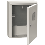 Щит металлический влагозащищенный IEK ЩУ 3/1-0 74 У1 IP54 на трехфазный счетчик